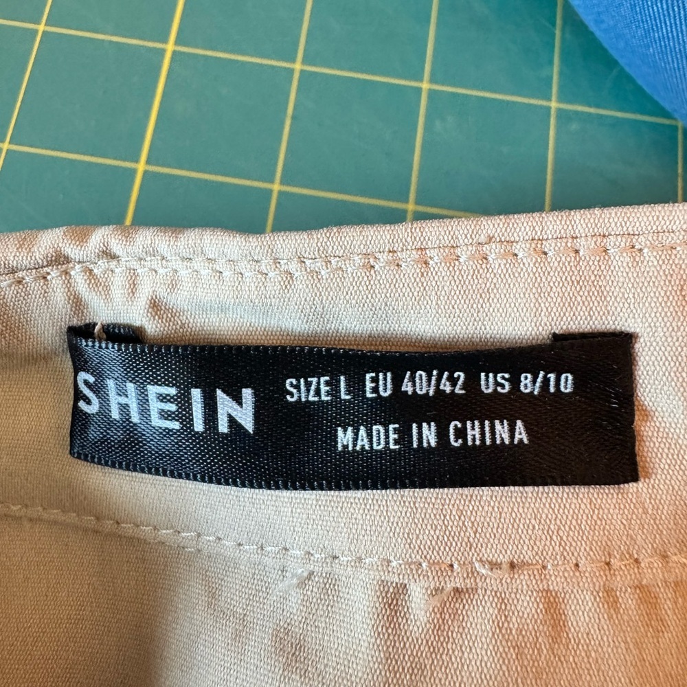 Tan Double-Breasted Women's Trench Coat - Picture 9 of 9